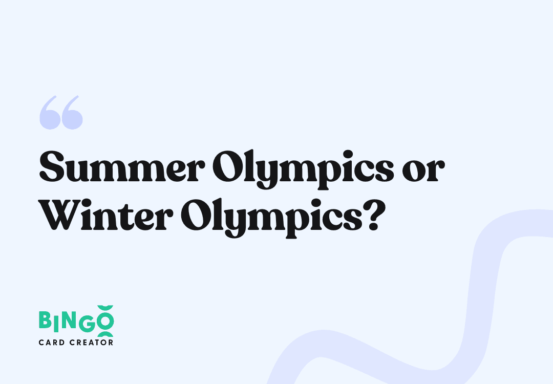Summer Olympics or Winter Olympics?